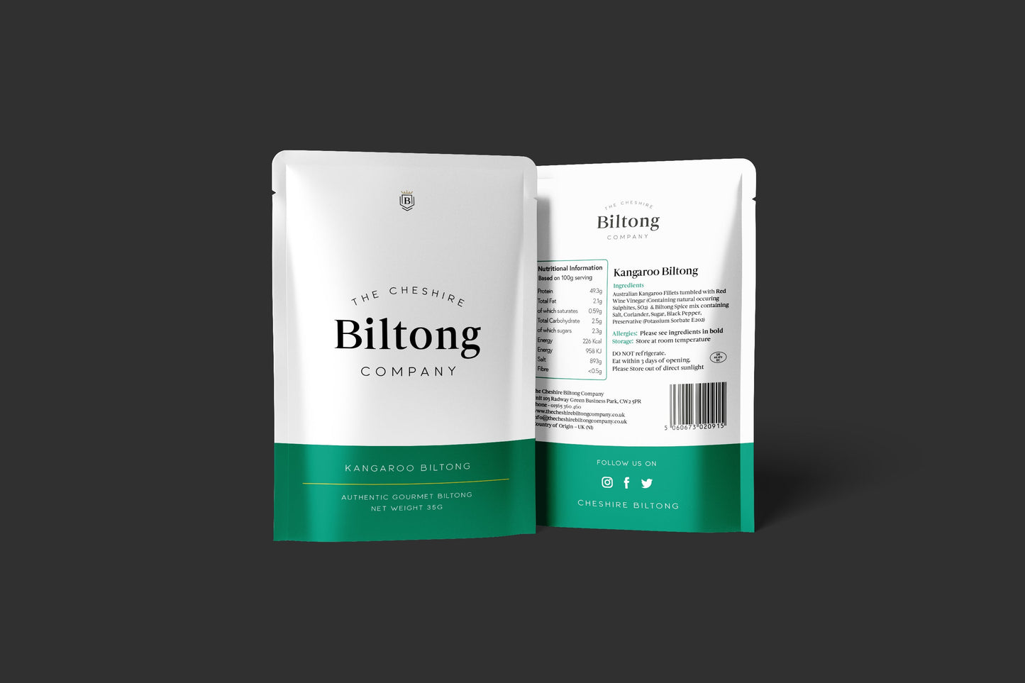 5 Pack Best of Both Game and Beef Biltong Selection Box