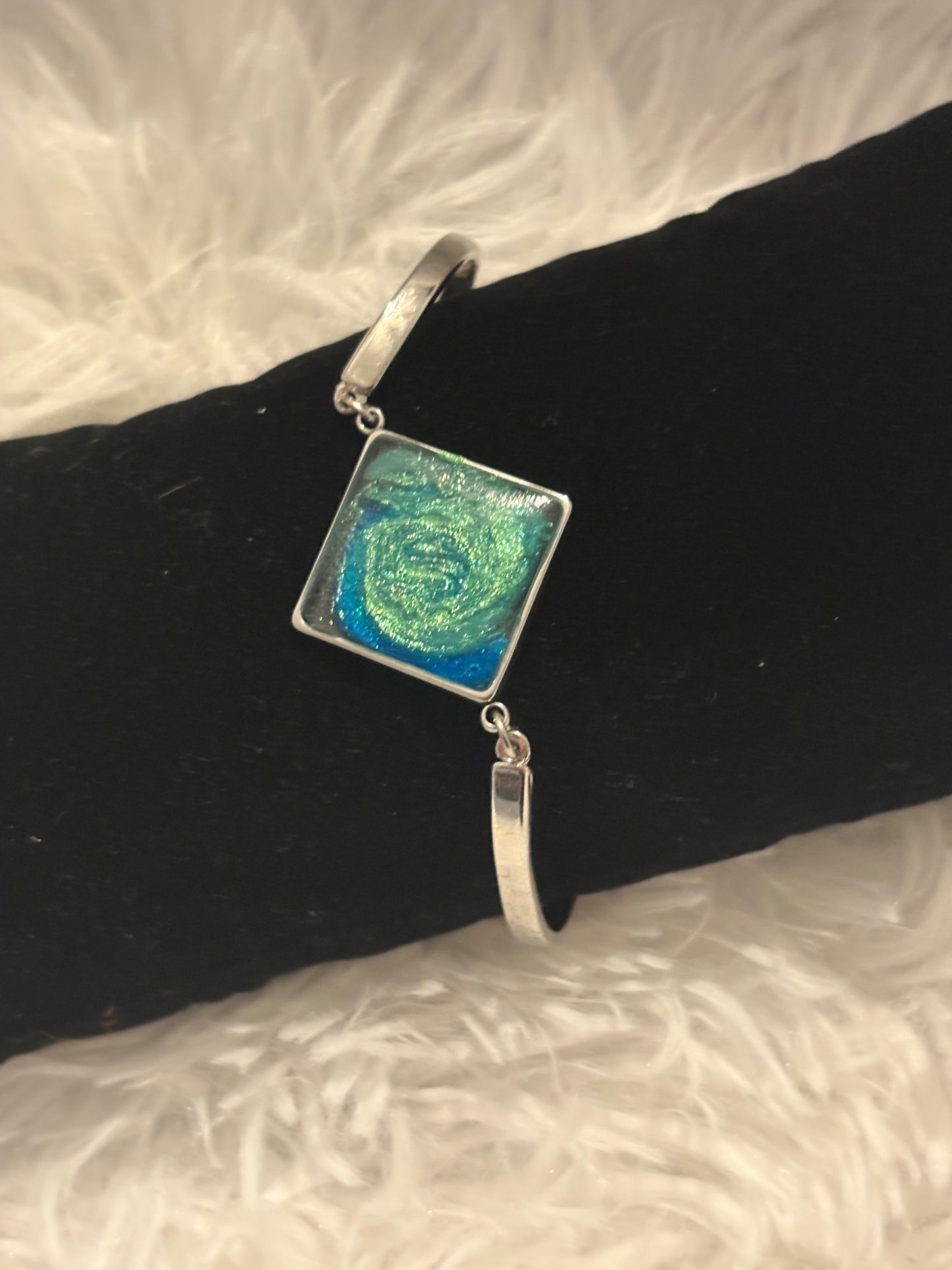 Silver Bracelet - Blue Diamond