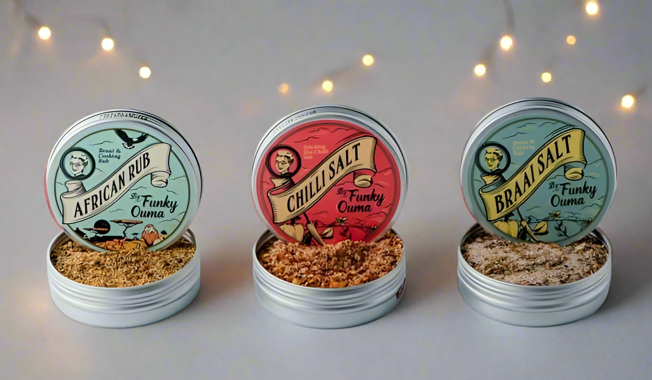 Funky Ouma Travel Seasoning Kit (3 Tin)